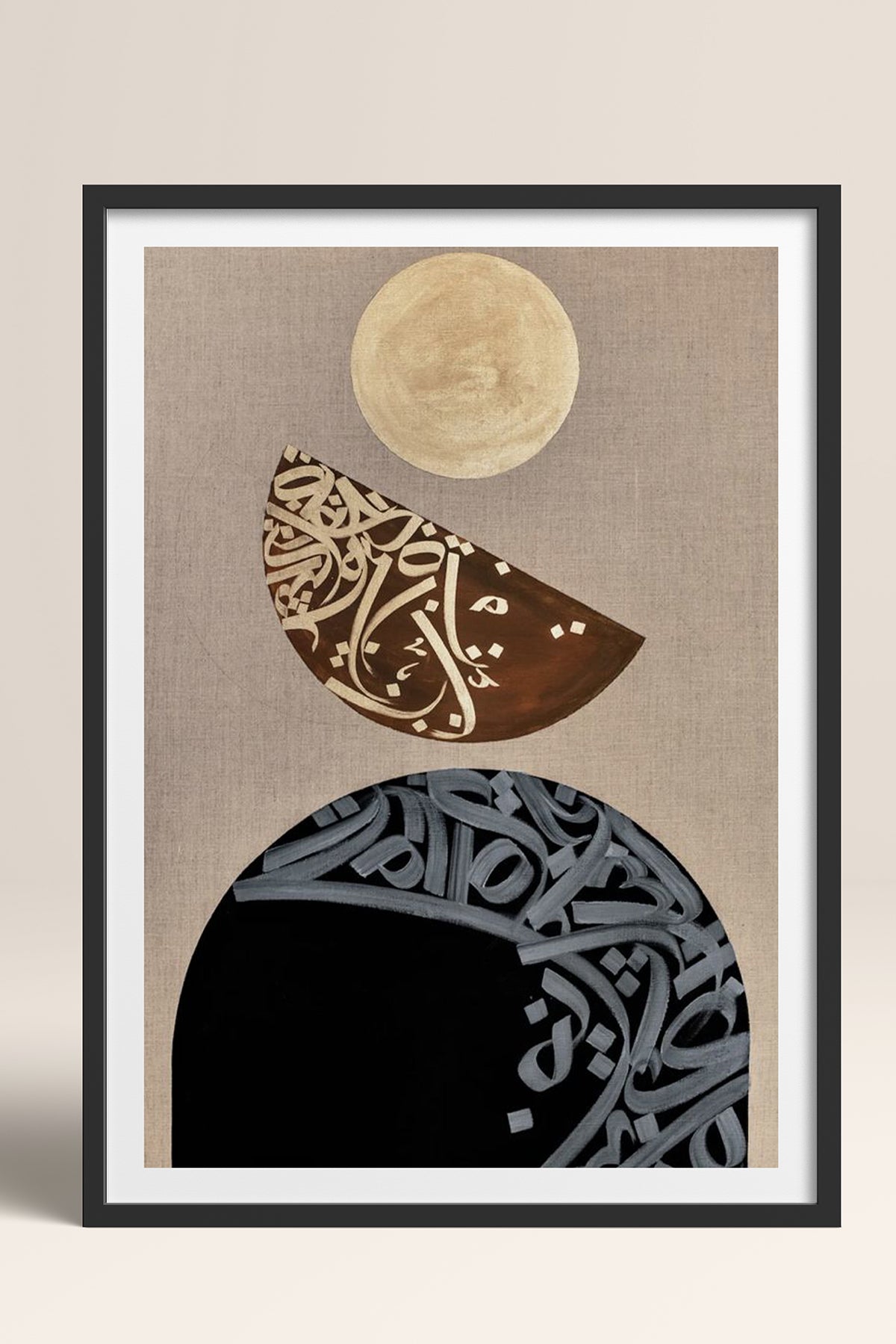 HOMEPACK Ahşap Çerçeveli Tablo Çerçeveli Poster Sanatsal Modern Duvar Dekoru TK-1209
