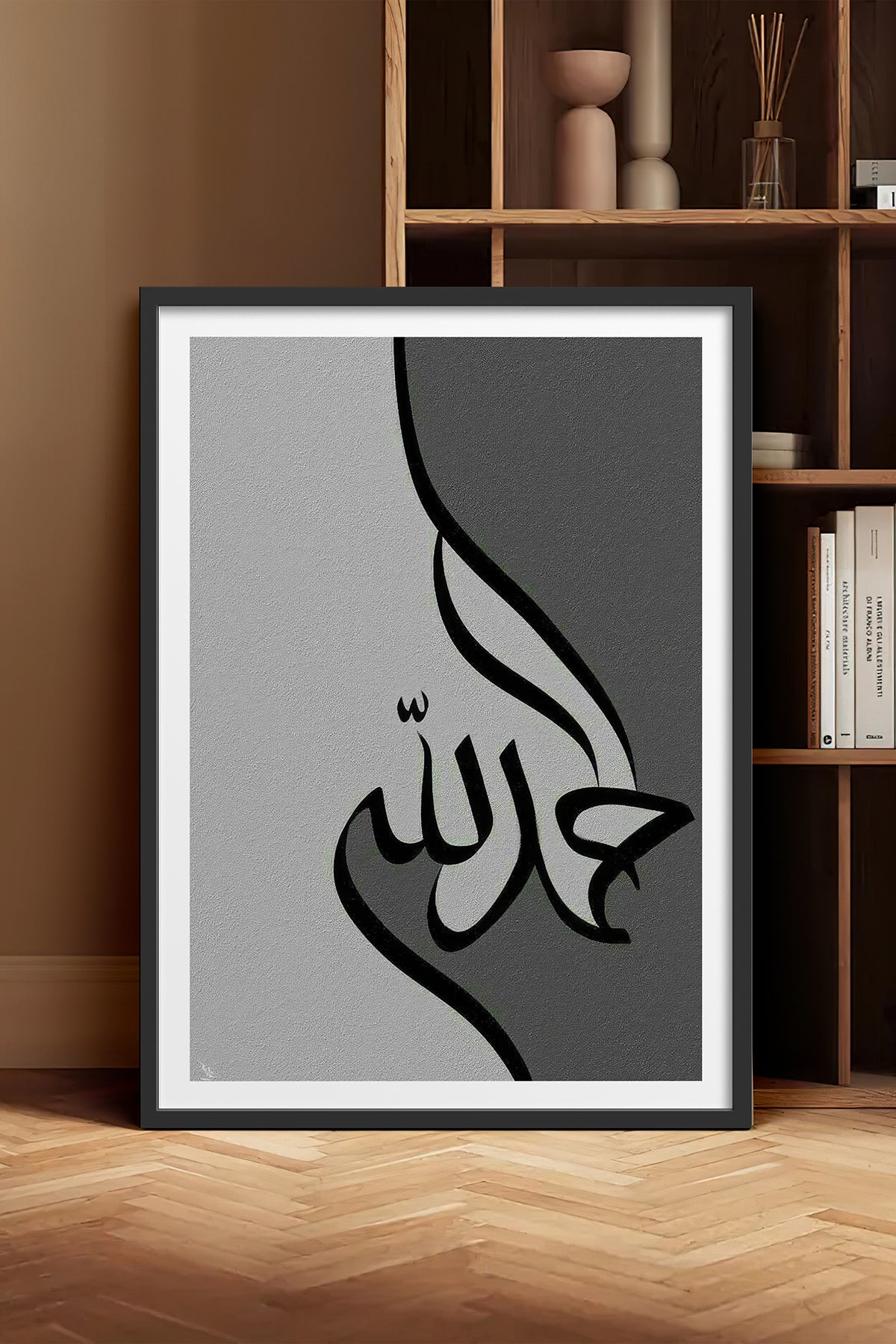 HOMEPACK Ahşap Çerçeveli Tablo Çerçeveli Poster Sanatsal Modern Duvar Dekoru TK-1210