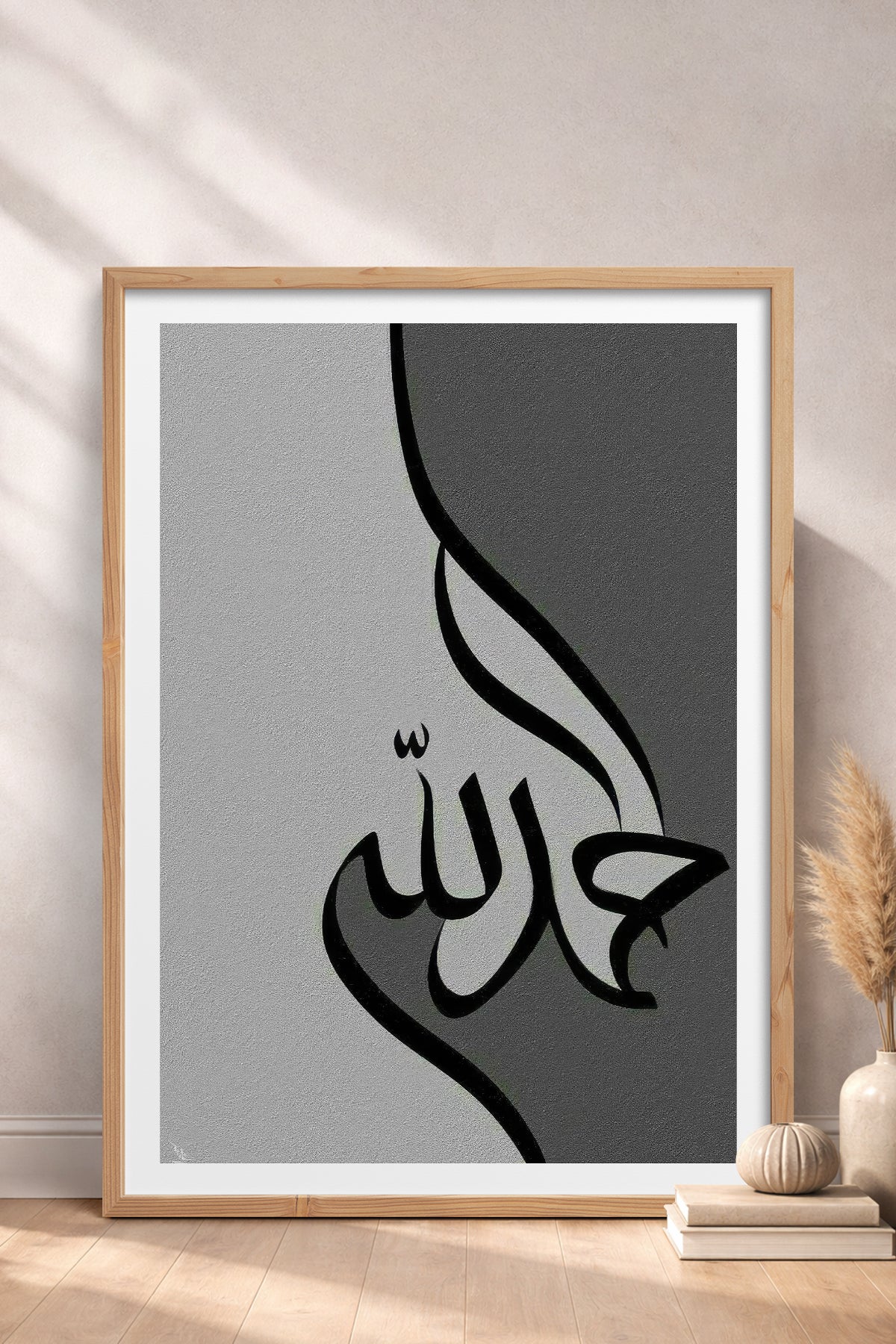 HOMEPACK Ahşap Çerçeveli Tablo Çerçeveli Poster Sanatsal Modern Duvar Dekoru TK-1210