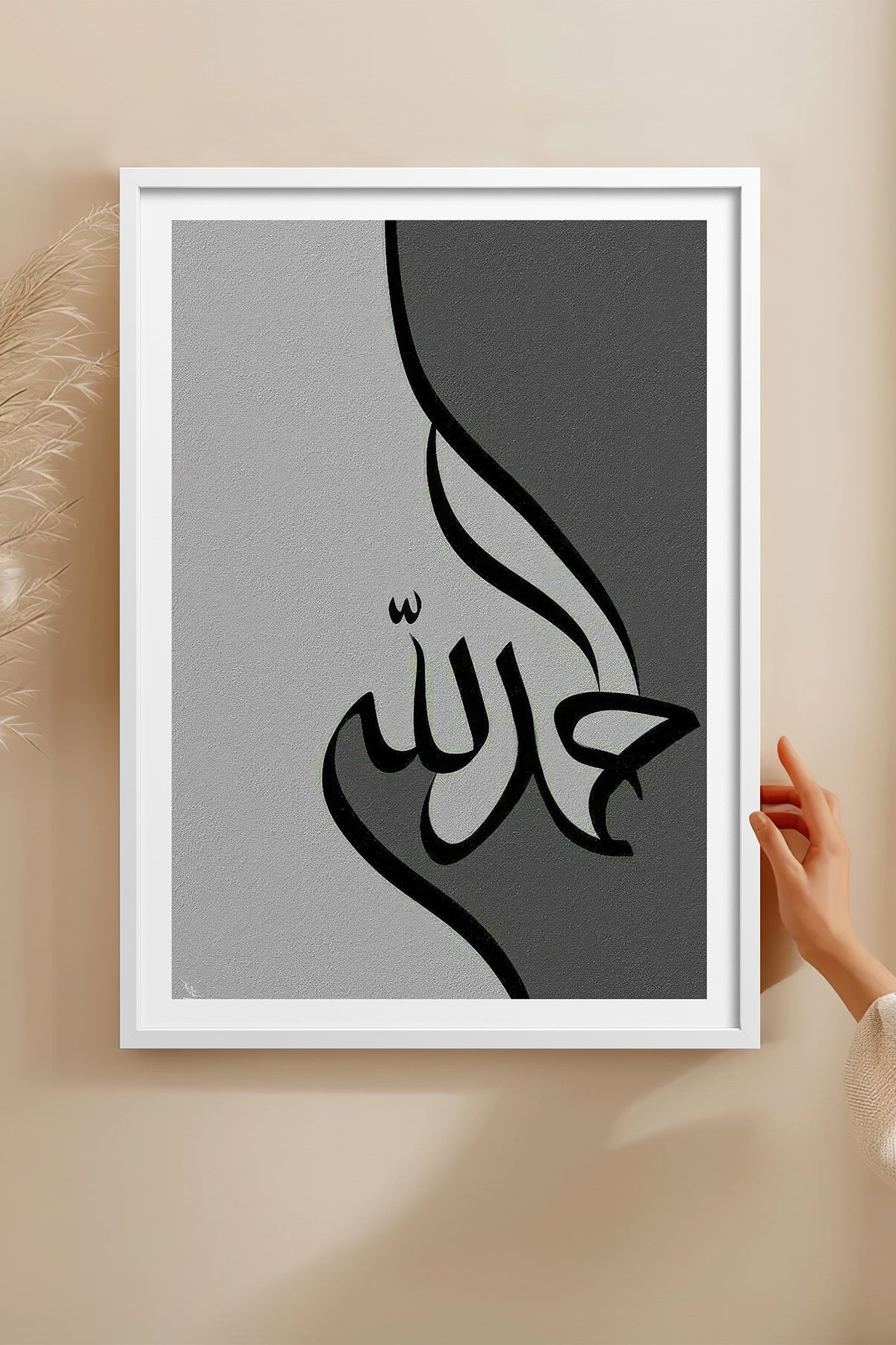 HOMEPACK Ahşap Çerçeveli Tablo Çerçeveli Poster Sanatsal Modern Duvar Dekoru TK-1210