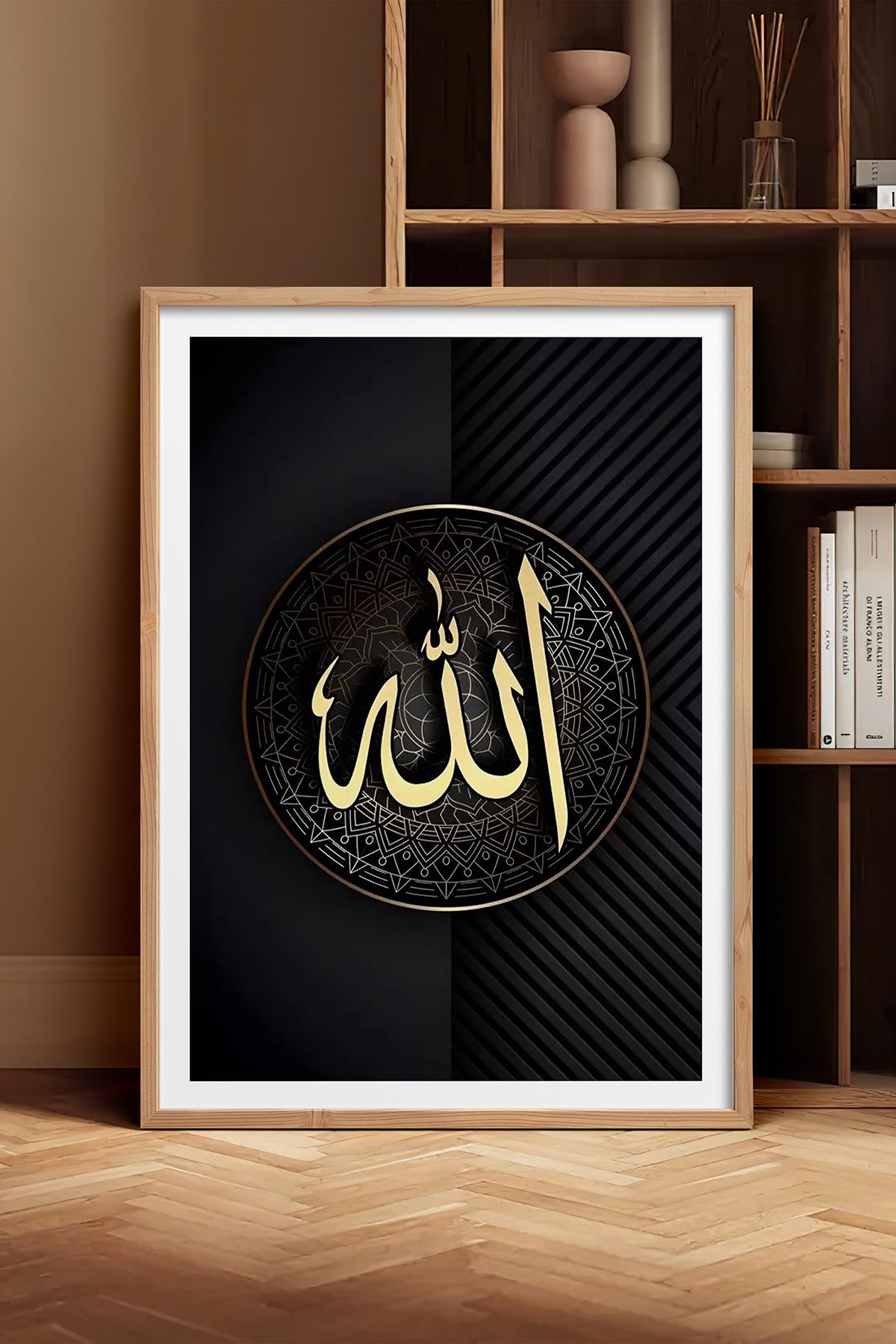 HOMEPACK Ahşap Çerçeveli Tablo Çerçeveli Poster Sanatsal Modern Duvar Dekoru TK-1212
