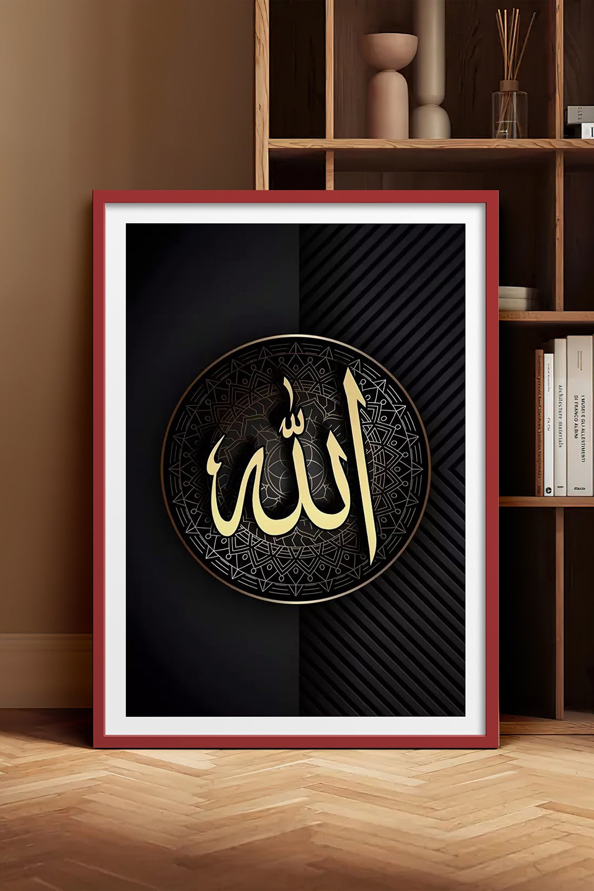 HOMEPACK Ahşap Çerçeveli Tablo Çerçeveli Poster Sanatsal Modern Duvar Dekoru TK-1212
