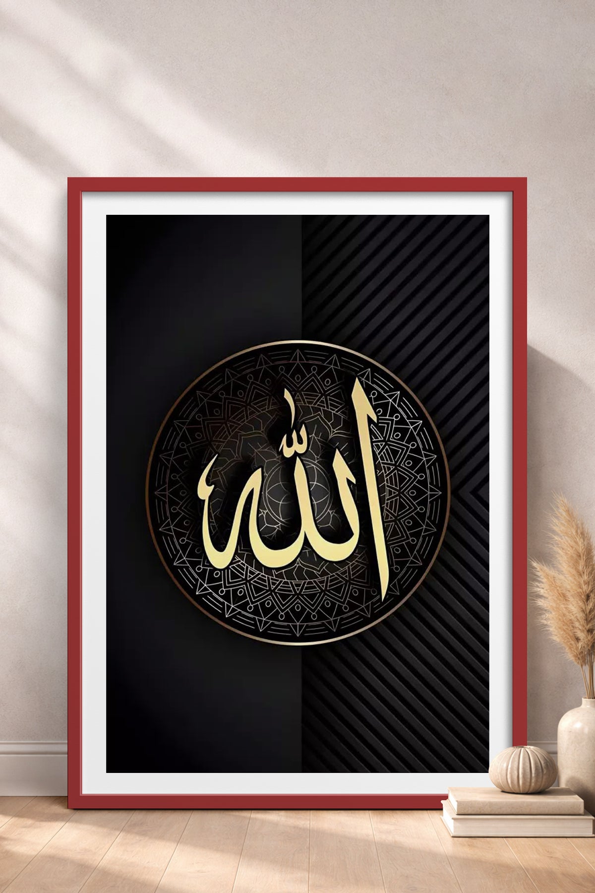 HOMEPACK Ahşap Çerçeveli Tablo Çerçeveli Poster Sanatsal Modern Duvar Dekoru TK-1212