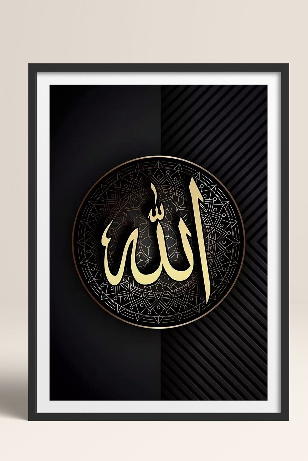 HOMEPACK Ahşap Çerçeveli Tablo Çerçeveli Poster Sanatsal Modern Duvar Dekoru TK-1212