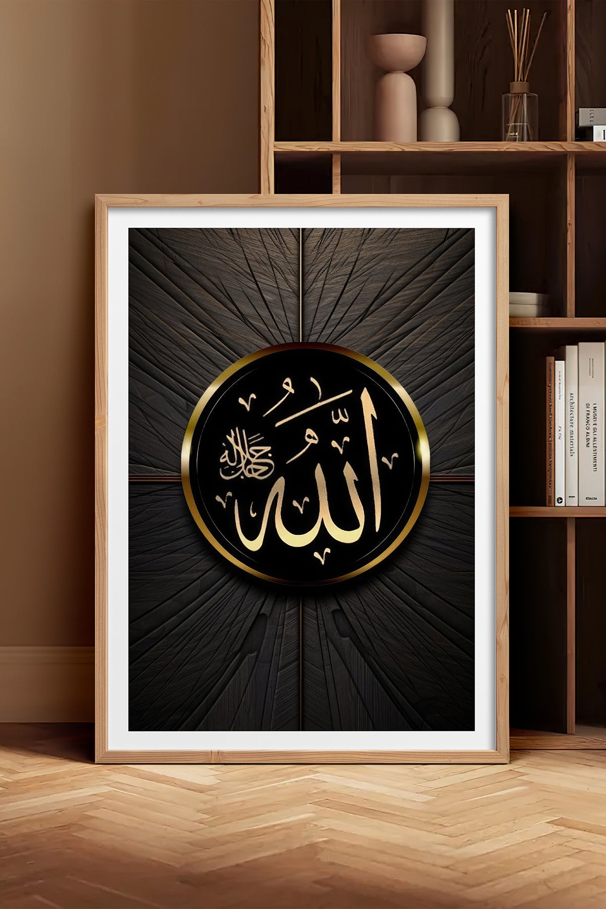 HOMEPACK Ahşap Çerçeveli Tablo Çerçeveli Poster Sanatsal Modern Duvar Dekoru TK-1213