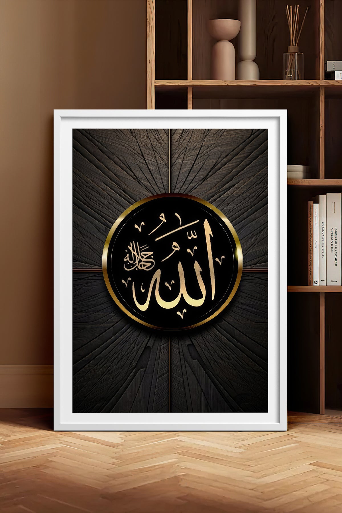 HOMEPACK Ahşap Çerçeveli Tablo Çerçeveli Poster Sanatsal Modern Duvar Dekoru TK-1213