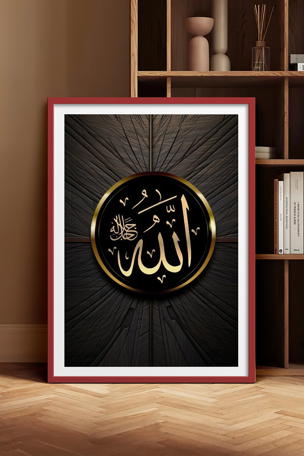 HOMEPACK Ahşap Çerçeveli Tablo Çerçeveli Poster Sanatsal Modern Duvar Dekoru TK-1213