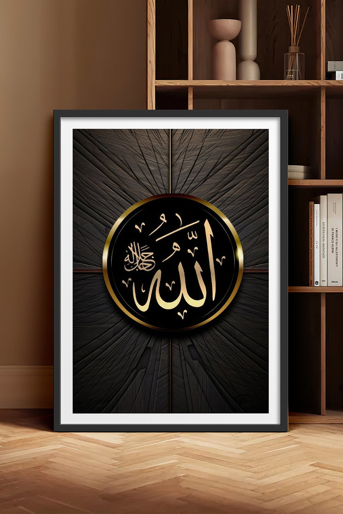 HOMEPACK Ahşap Çerçeveli Tablo Çerçeveli Poster Sanatsal Modern Duvar Dekoru TK-1213