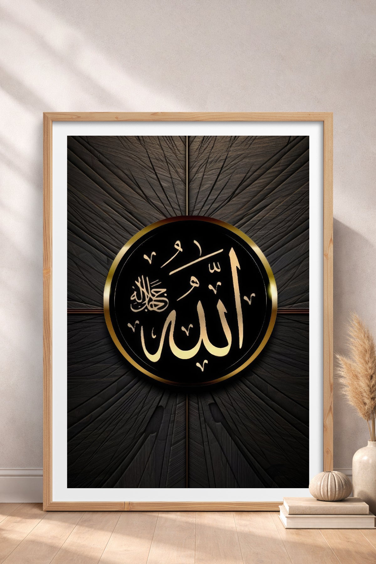 HOMEPACK Ahşap Çerçeveli Tablo Çerçeveli Poster Sanatsal Modern Duvar Dekoru TK-1213