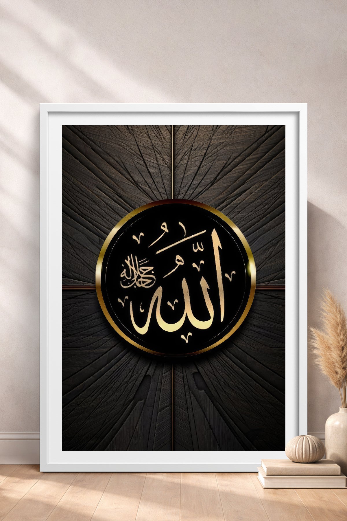 HOMEPACK Ahşap Çerçeveli Tablo Çerçeveli Poster Sanatsal Modern Duvar Dekoru TK-1213