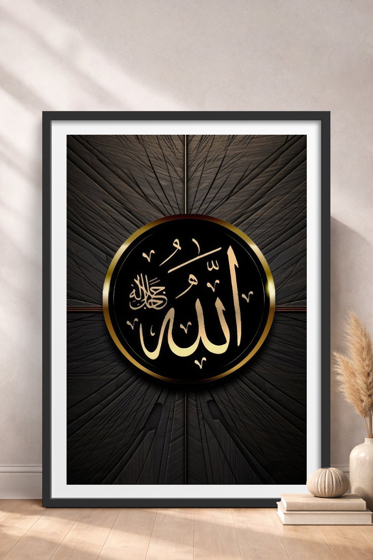 HOMEPACK Ahşap Çerçeveli Tablo Çerçeveli Poster Sanatsal Modern Duvar Dekoru TK-1213