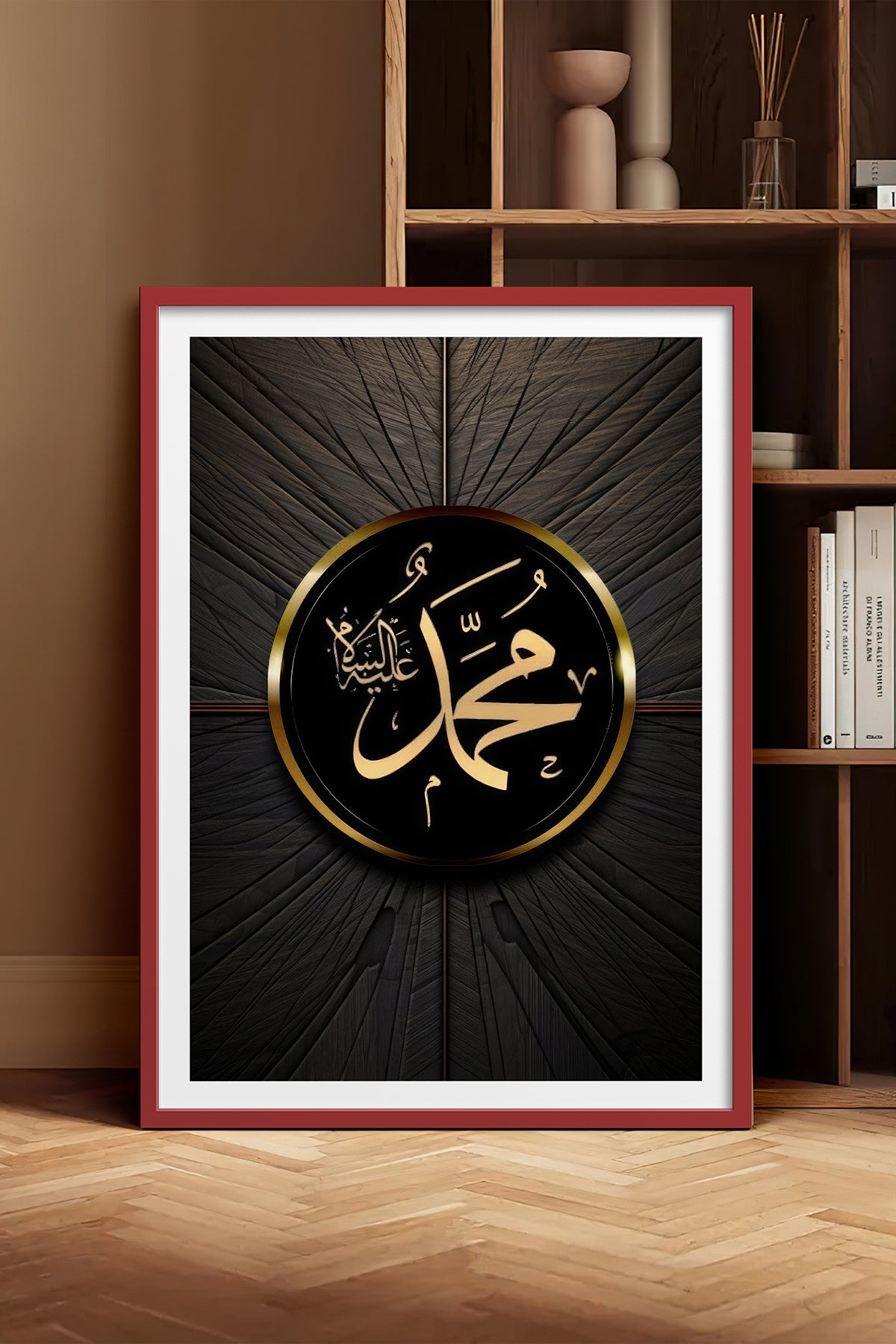 HOMEPACK Ahşap Çerçeveli Tablo Çerçeveli Poster Sanatsal Modern Duvar Dekoru TK-1214