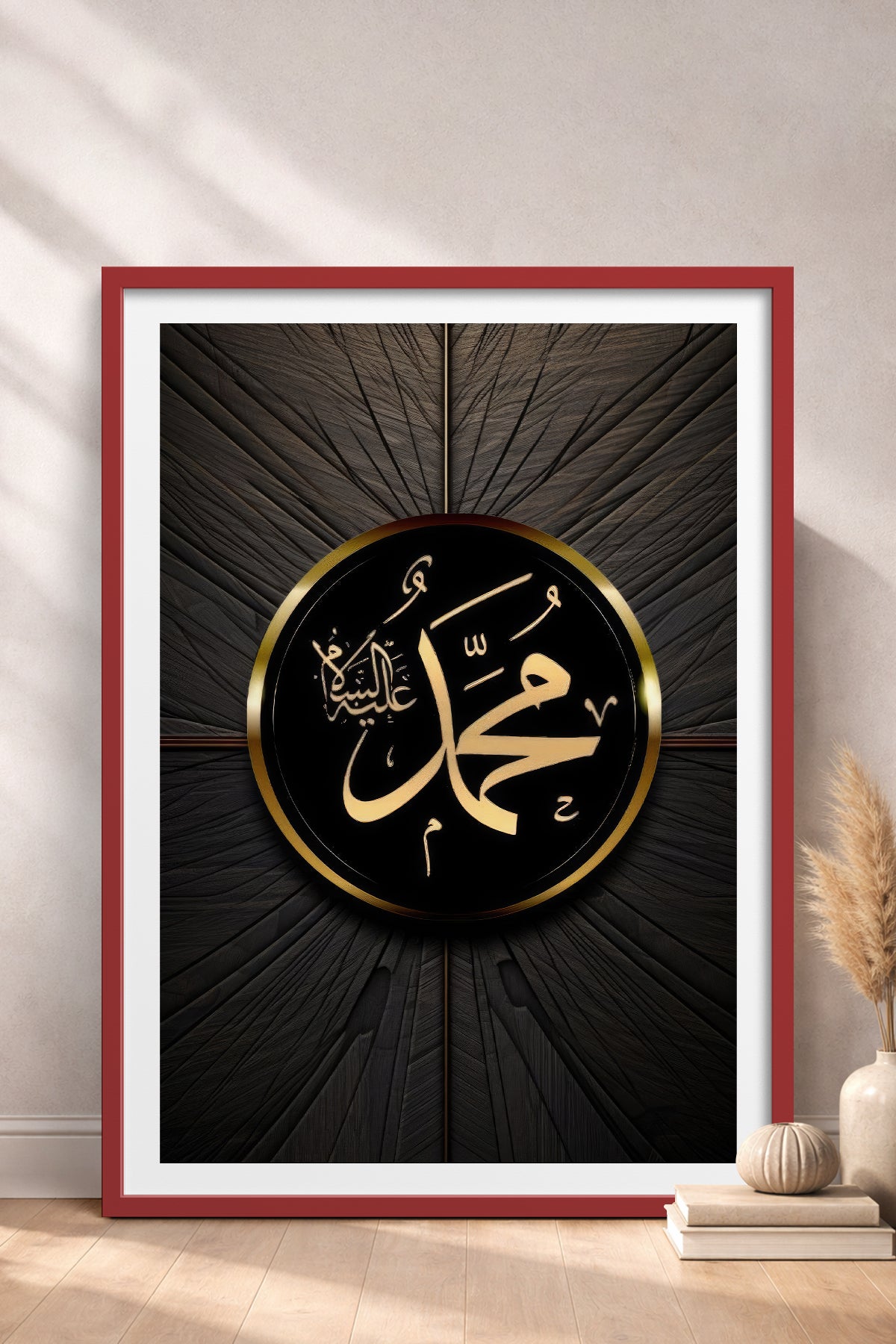 HOMEPACK Ahşap Çerçeveli Tablo Çerçeveli Poster Sanatsal Modern Duvar Dekoru TK-1214