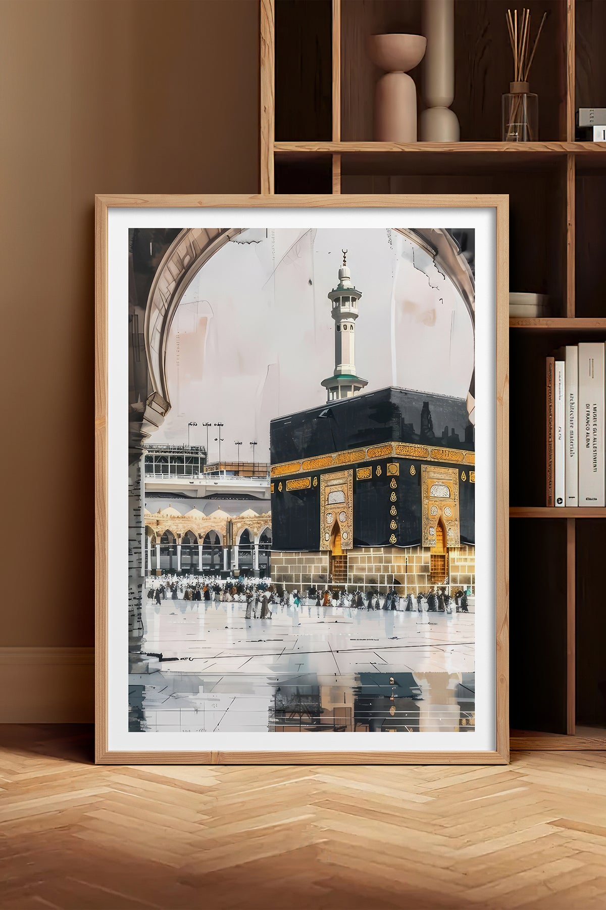 HOMEPACK Ahşap Çerçeveli Tablo Çerçeveli Poster Sanatsal Modern Duvar Dekoru TK-1215