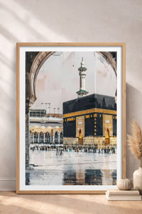 HOMEPACK Ahşap Çerçeveli Tablo Çerçeveli Poster Sanatsal Modern Duvar Dekoru TK-1215