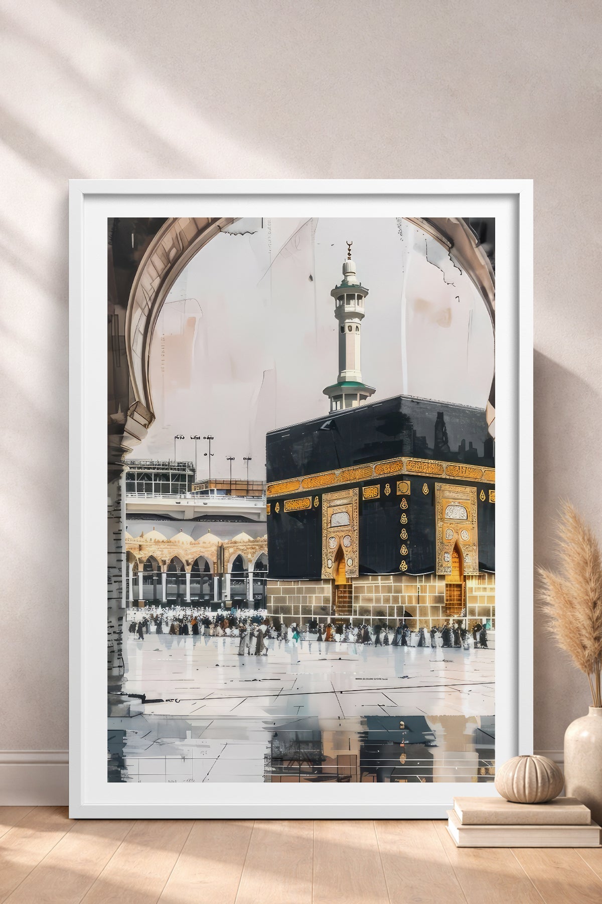 HOMEPACK Ahşap Çerçeveli Tablo Çerçeveli Poster Sanatsal Modern Duvar Dekoru TK-1215