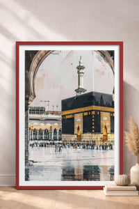 HOMEPACK Ahşap Çerçeveli Tablo Çerçeveli Poster Sanatsal Modern Duvar Dekoru TK-1215