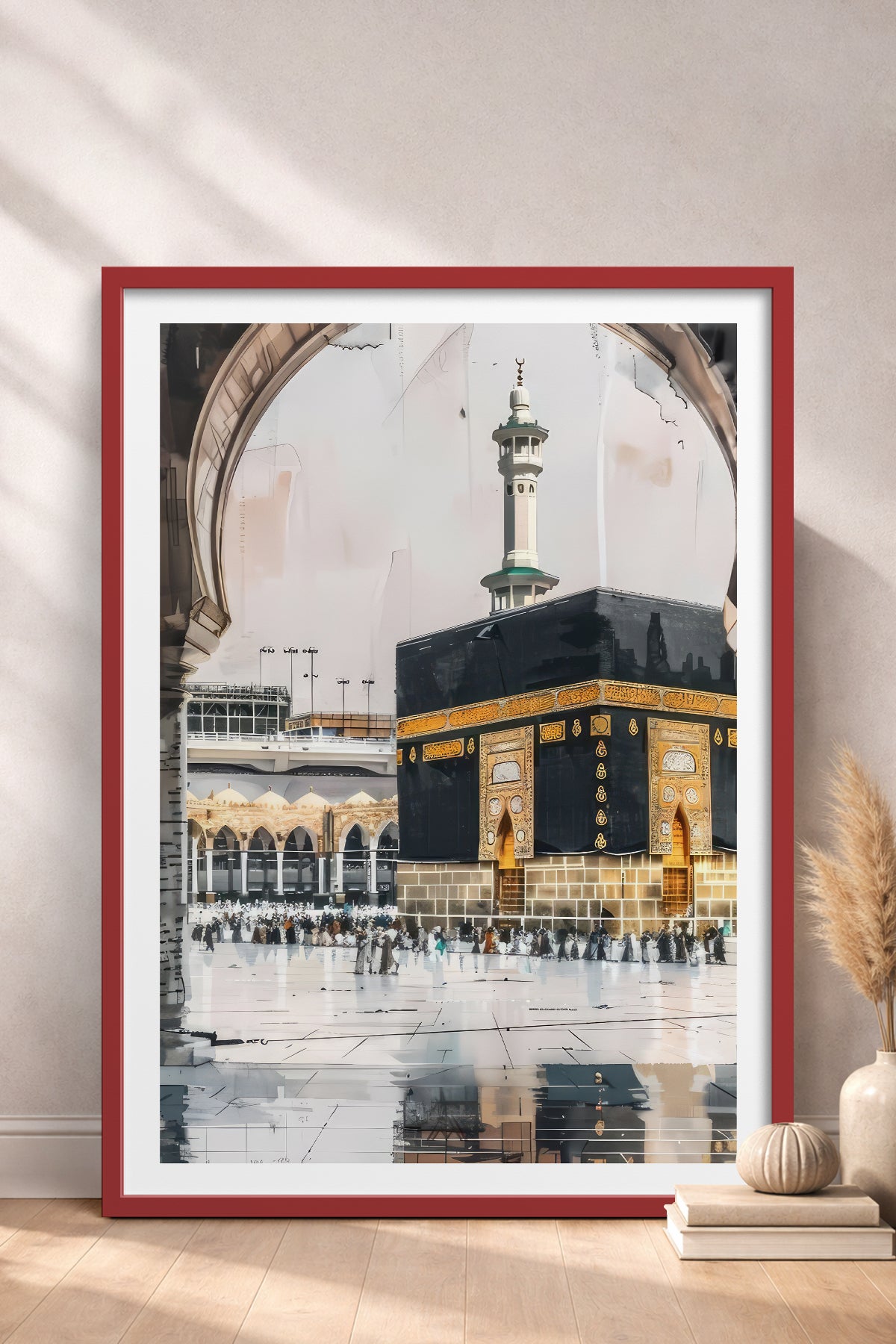 HOMEPACK Ahşap Çerçeveli Tablo Çerçeveli Poster Sanatsal Modern Duvar Dekoru TK-1215