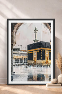HOMEPACK Ahşap Çerçeveli Tablo Çerçeveli Poster Sanatsal Modern Duvar Dekoru TK-1215