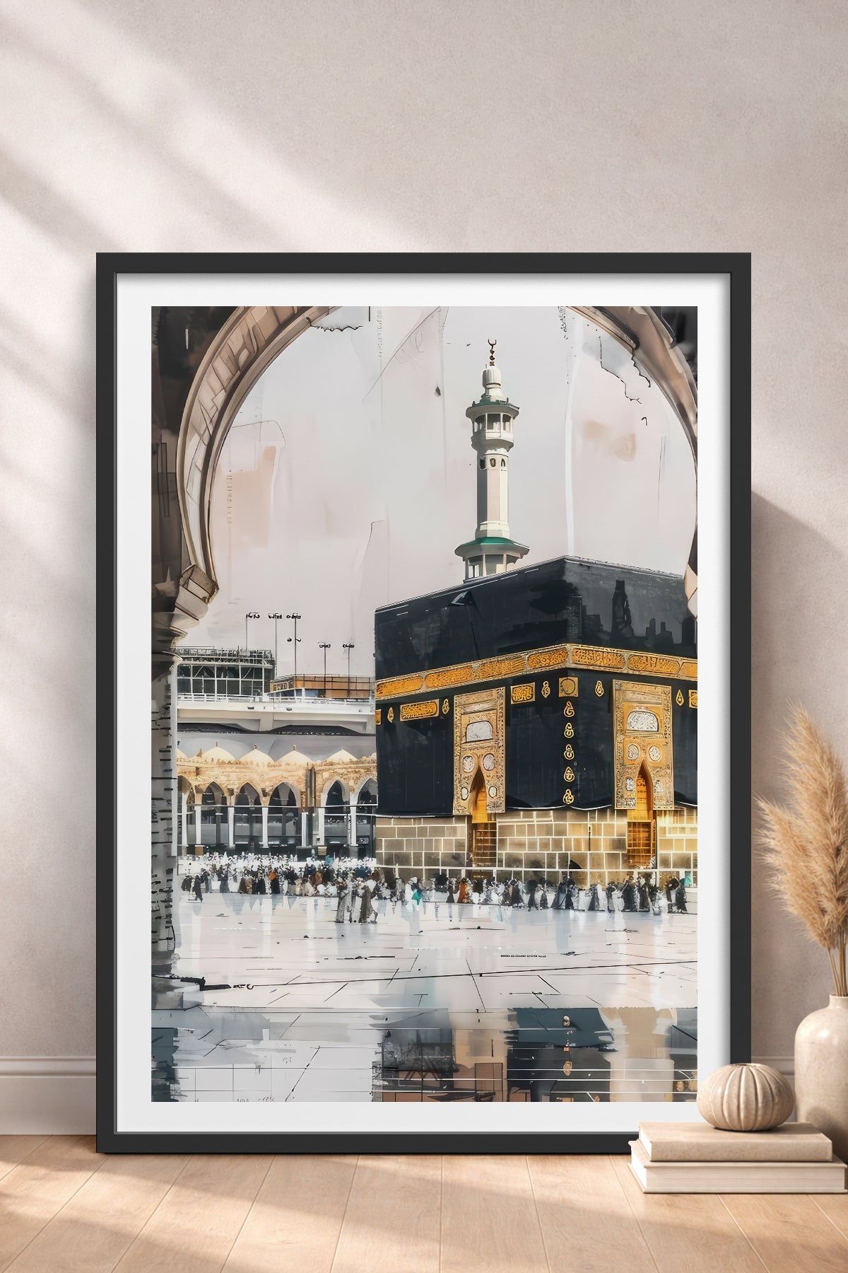 HOMEPACK Ahşap Çerçeveli Tablo Çerçeveli Poster Sanatsal Modern Duvar Dekoru TK-1215