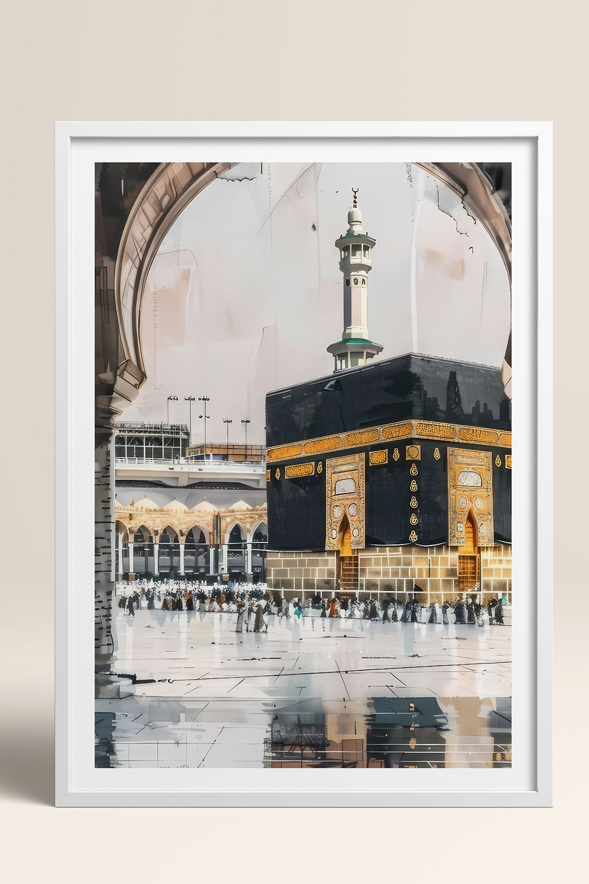 HOMEPACK Ahşap Çerçeveli Tablo Çerçeveli Poster Sanatsal Modern Duvar Dekoru TK-1215