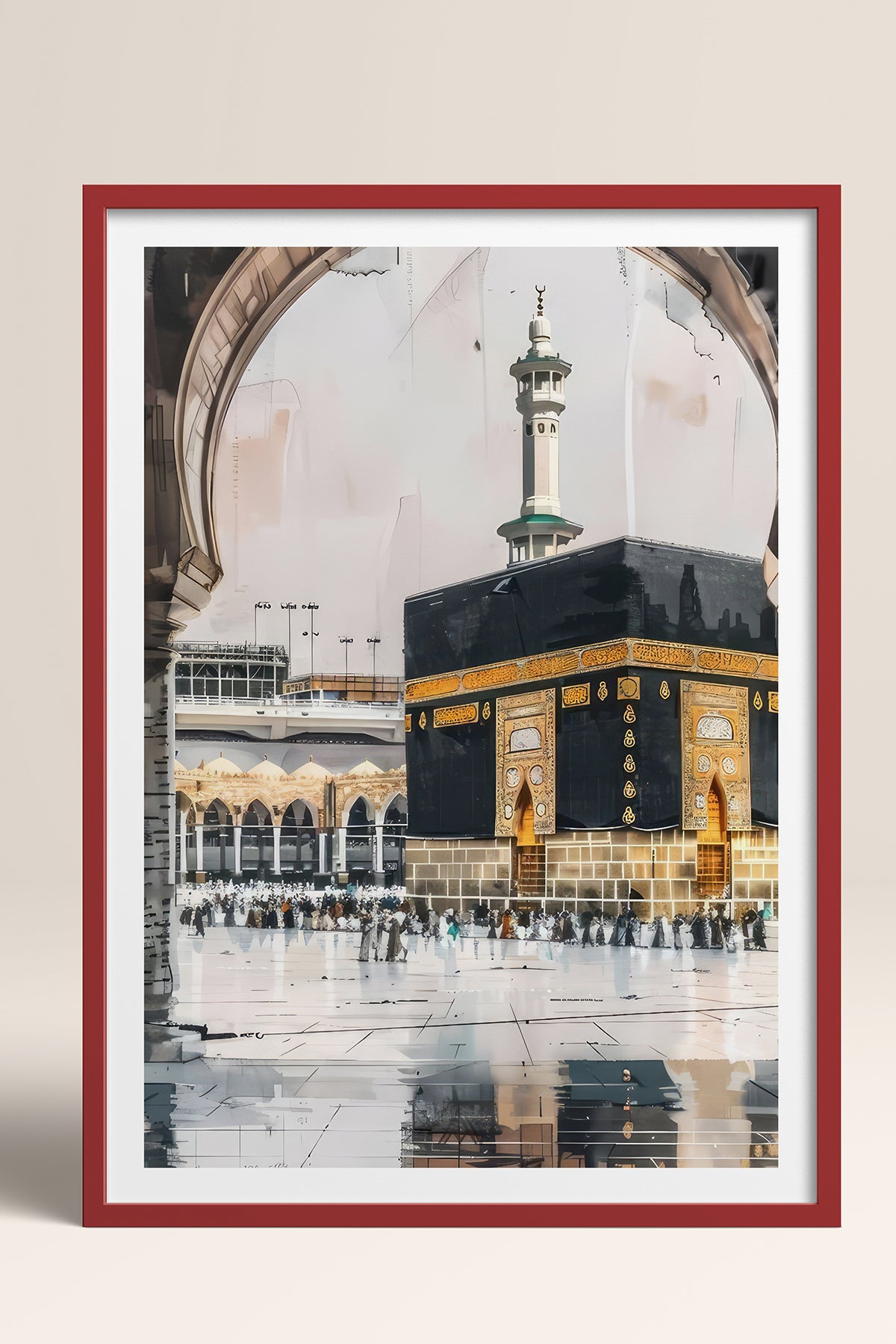 HOMEPACK Ahşap Çerçeveli Tablo Çerçeveli Poster Sanatsal Modern Duvar Dekoru TK-1215
