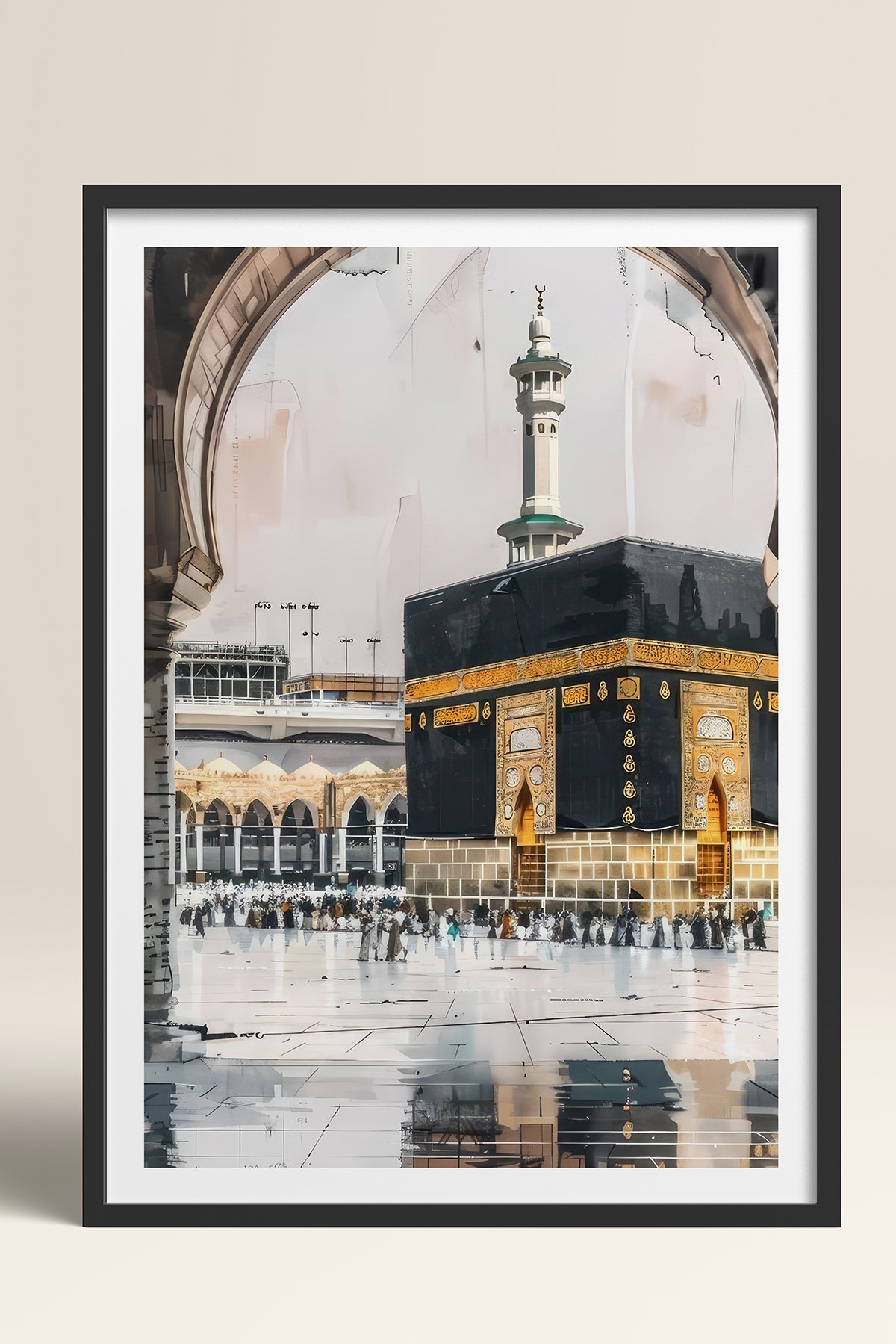 HOMEPACK Ahşap Çerçeveli Tablo Çerçeveli Poster Sanatsal Modern Duvar Dekoru TK-1215