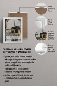 HOMEPACK Ahşap Çerçeveli Tablo Çerçeveli Poster Sanatsal Modern Duvar Dekoru TK-1215