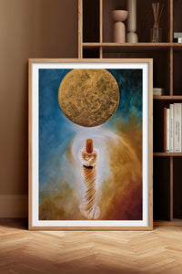 HOMEPACK Ahşap Çerçeveli Tablo Çerçeveli Poster Sanatsal Modern Duvar Dekoru TK-1224