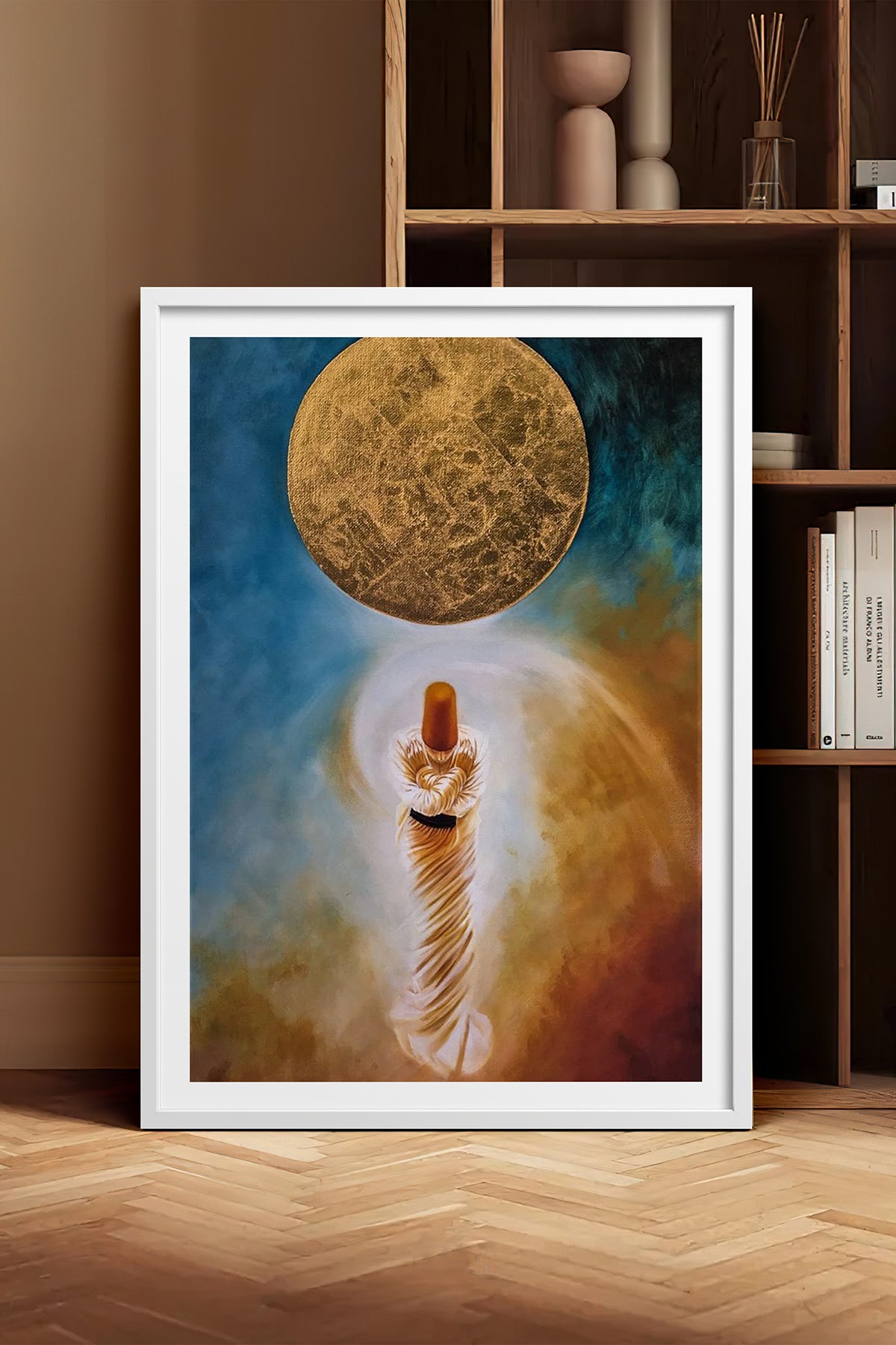 HOMEPACK Ahşap Çerçeveli Tablo Çerçeveli Poster Sanatsal Modern Duvar Dekoru TK-1224