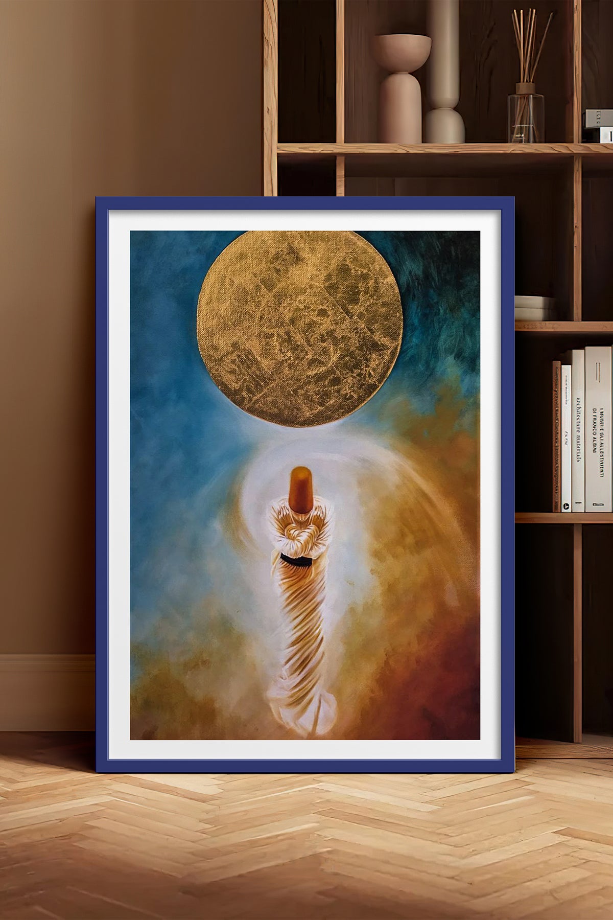 HOMEPACK Ahşap Çerçeveli Tablo Çerçeveli Poster Sanatsal Modern Duvar Dekoru TK-1224