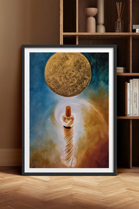 HOMEPACK Ahşap Çerçeveli Tablo Çerçeveli Poster Sanatsal Modern Duvar Dekoru TK-1224