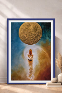 HOMEPACK Ahşap Çerçeveli Tablo Çerçeveli Poster Sanatsal Modern Duvar Dekoru TK-1224