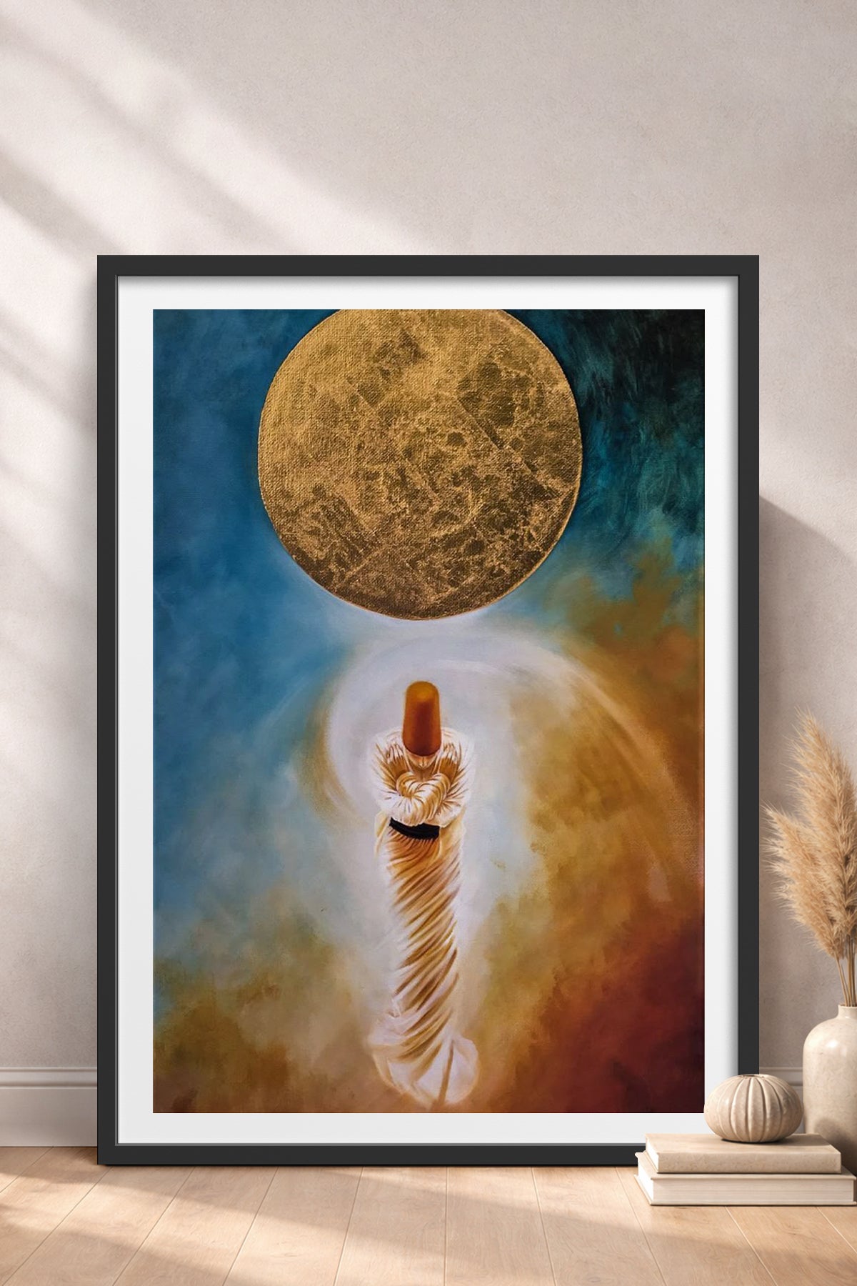 HOMEPACK Ahşap Çerçeveli Tablo Çerçeveli Poster Sanatsal Modern Duvar Dekoru TK-1224