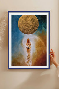 HOMEPACK Ahşap Çerçeveli Tablo Çerçeveli Poster Sanatsal Modern Duvar Dekoru TK-1224