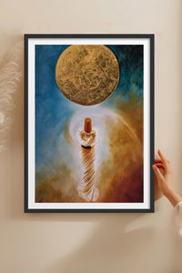 HOMEPACK Ahşap Çerçeveli Tablo Çerçeveli Poster Sanatsal Modern Duvar Dekoru TK-1224