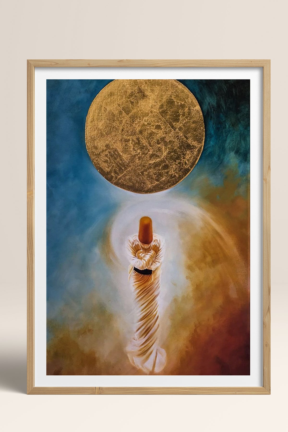 HOMEPACK Ahşap Çerçeveli Tablo Çerçeveli Poster Sanatsal Modern Duvar Dekoru TK-1224