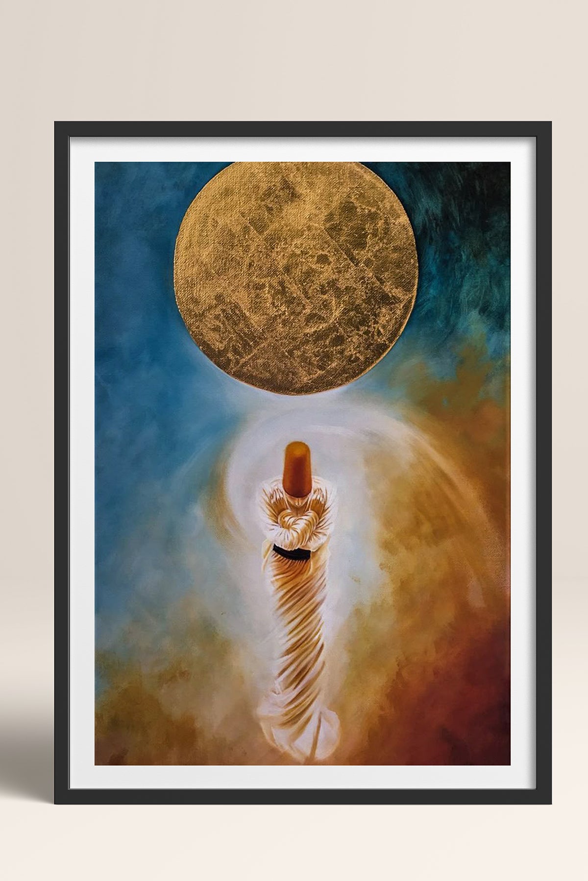 HOMEPACK Ahşap Çerçeveli Tablo Çerçeveli Poster Sanatsal Modern Duvar Dekoru TK-1224