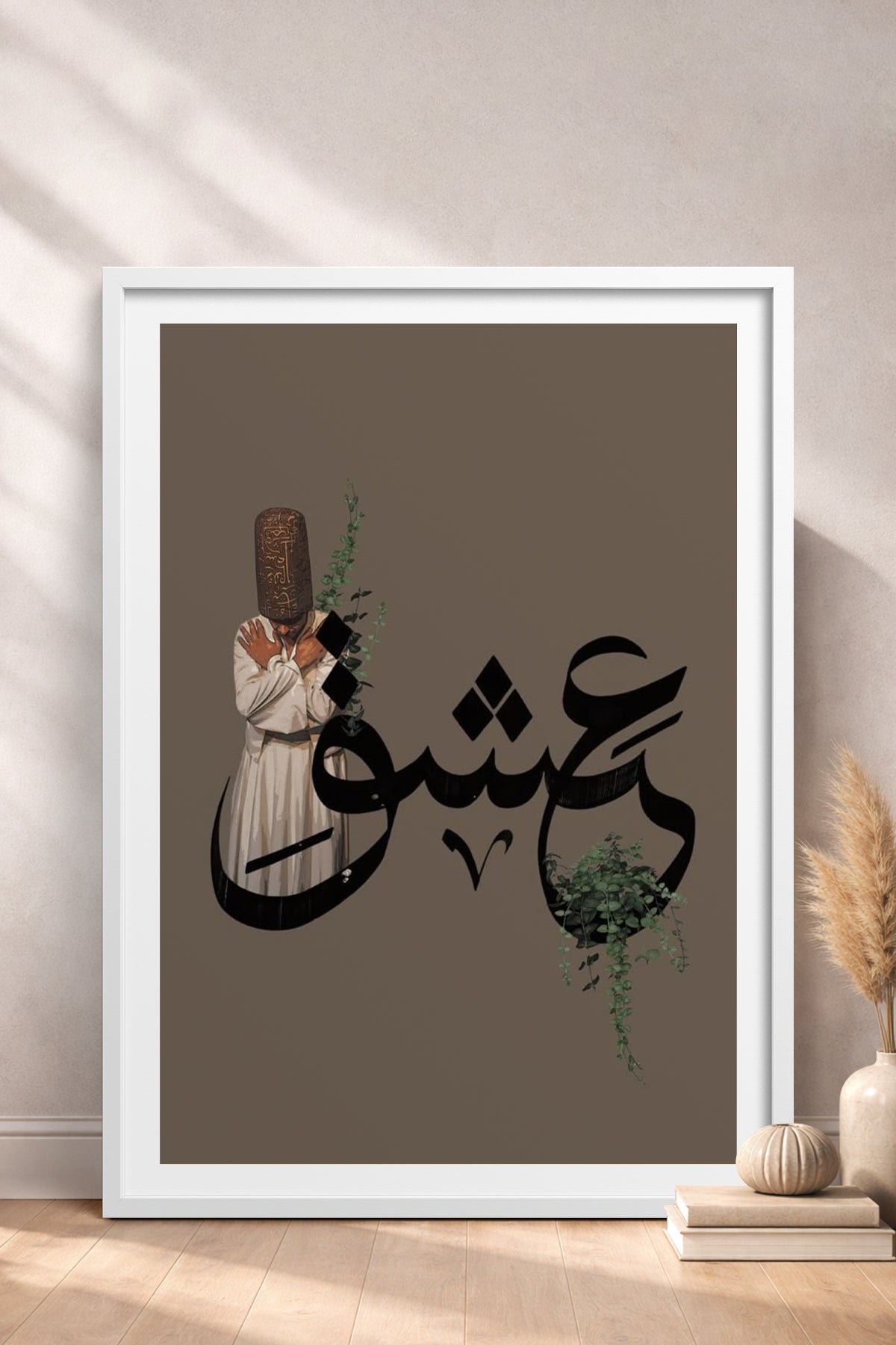 HOMEPACK Ahşap Çerçeveli Tablo Çerçeveli Poster Sanatsal Modern Duvar Dekoru TK-1225