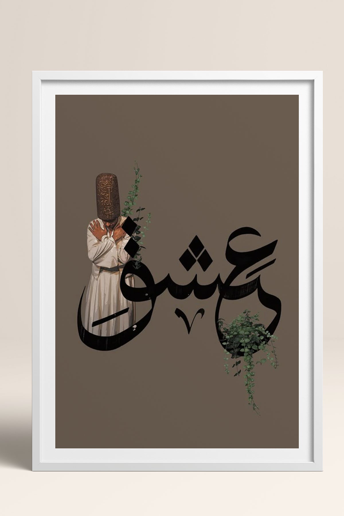 HOMEPACK Ahşap Çerçeveli Tablo Çerçeveli Poster Sanatsal Modern Duvar Dekoru TK-1225