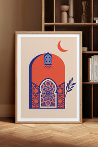 HOMEPACK Ahşap Çerçeveli Tablo Çerçeveli Poster Sanatsal Modern Duvar Dekoru TK-1235