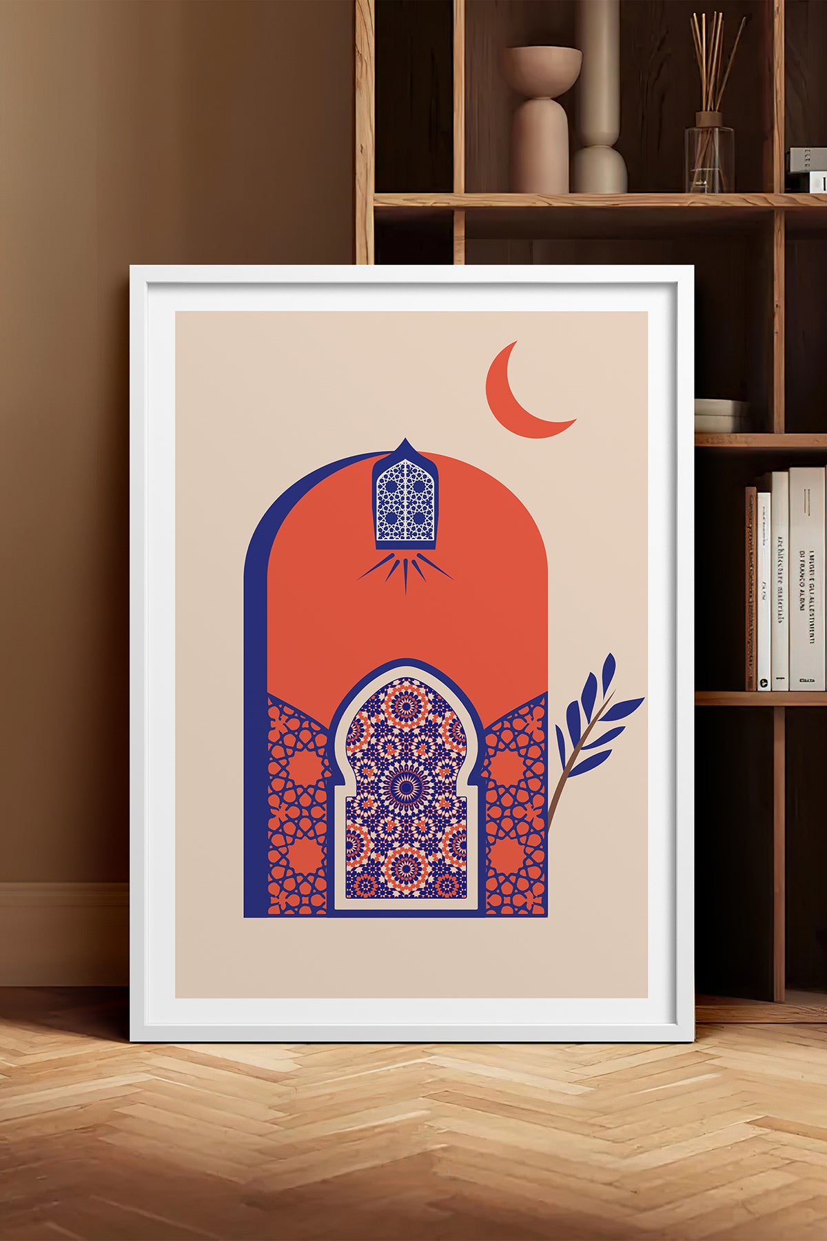 HOMEPACK Ahşap Çerçeveli Tablo Çerçeveli Poster Sanatsal Modern Duvar Dekoru TK-1235