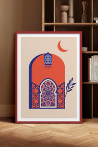 HOMEPACK Ahşap Çerçeveli Tablo Çerçeveli Poster Sanatsal Modern Duvar Dekoru TK-1235