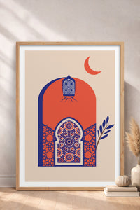 HOMEPACK Ahşap Çerçeveli Tablo Çerçeveli Poster Sanatsal Modern Duvar Dekoru TK-1235