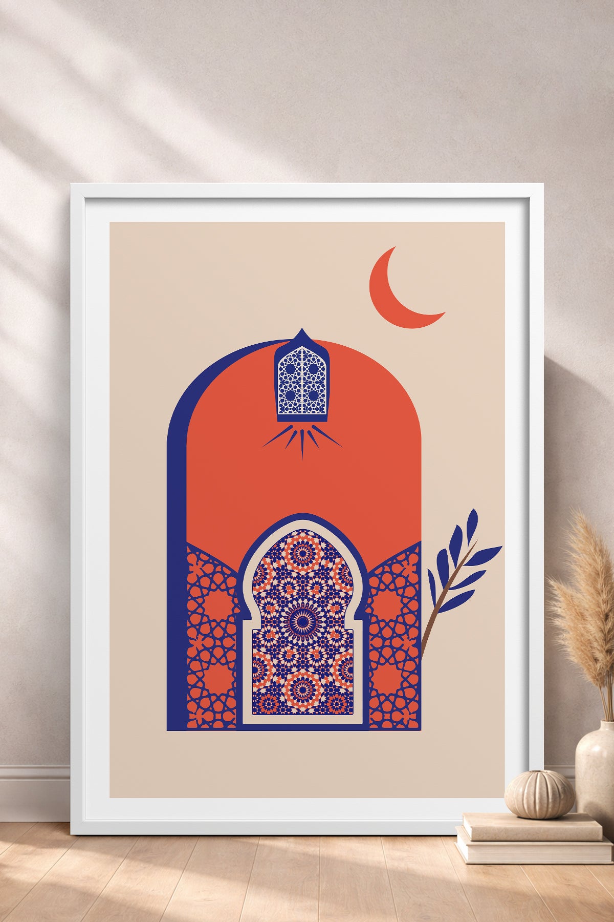 HOMEPACK Ahşap Çerçeveli Tablo Çerçeveli Poster Sanatsal Modern Duvar Dekoru TK-1235