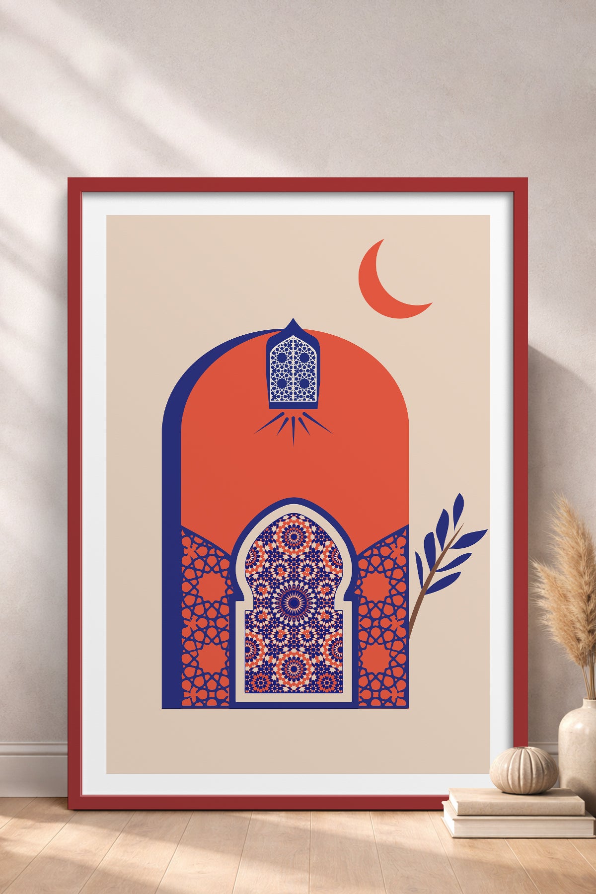 HOMEPACK Ahşap Çerçeveli Tablo Çerçeveli Poster Sanatsal Modern Duvar Dekoru TK-1235