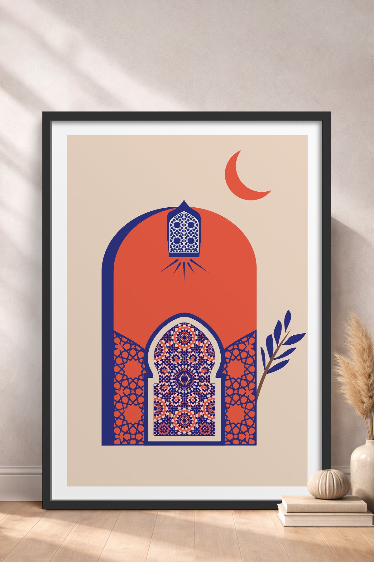 HOMEPACK Ahşap Çerçeveli Tablo Çerçeveli Poster Sanatsal Modern Duvar Dekoru TK-1235