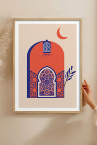 HOMEPACK Ahşap Çerçeveli Tablo Çerçeveli Poster Sanatsal Modern Duvar Dekoru TK-1235
