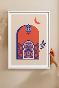 HOMEPACK Ahşap Çerçeveli Tablo Çerçeveli Poster Sanatsal Modern Duvar Dekoru TK-1235