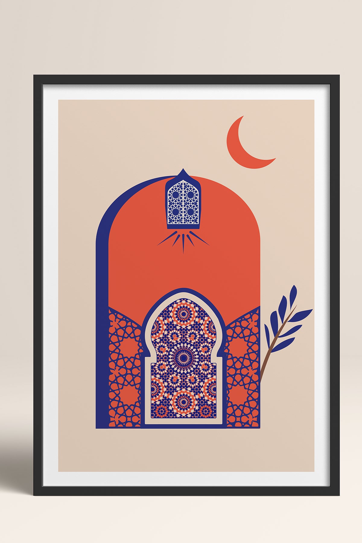 HOMEPACK Ahşap Çerçeveli Tablo Çerçeveli Poster Sanatsal Modern Duvar Dekoru TK-1235